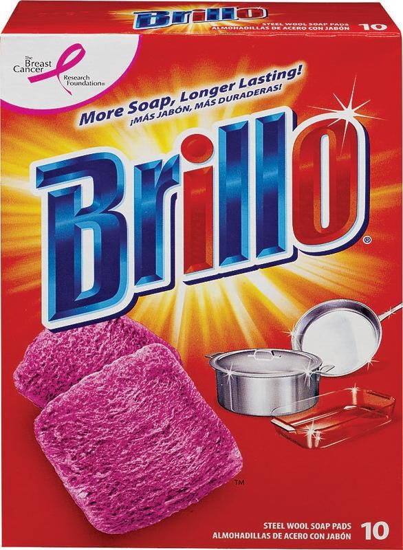 Brillo 10- Count Steel Wool Soap Pads