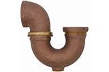 2&quot;x1-1/2&quot; Brass NY Trap w/co, RB