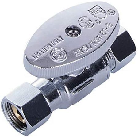 1/4 Turn Straight Valve 3/8x3/8  #82338PR-NL