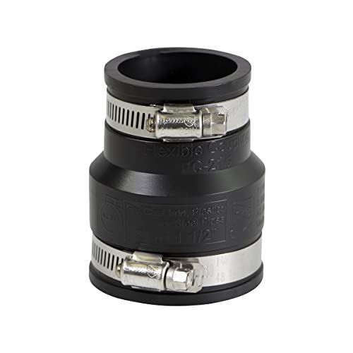 Reducing Flexible Fernco coupler &amp; tubular