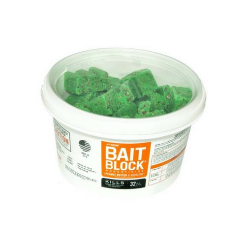 JT Eaton Toxic Peanut Butter-Flavored Rodenticide Bait Blocks for Mice and Rats 4 Lb 64 Pk