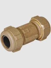 BRASS  DRESSER OR DRESSING COUPLING, Size: 3/8&quot; SHORT