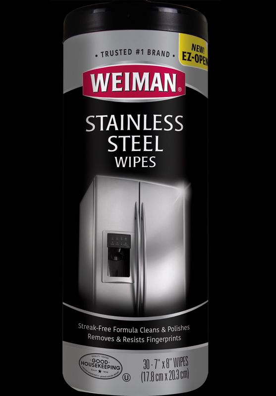 Weiman Stainelss Steel Cleaning Wipes, 30 Wipes/Can - 92