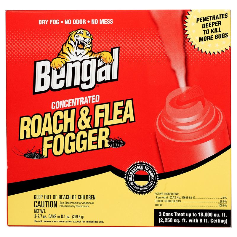 Bengal Roach &amp; Flea Fogger - 3ct