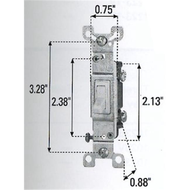 15A S-Pole Switch - White