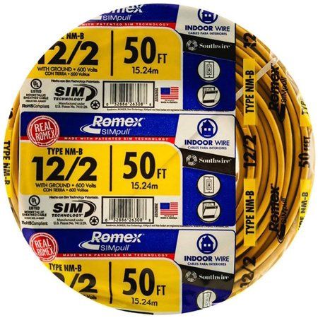 12/2 50 Ft Romex Cable