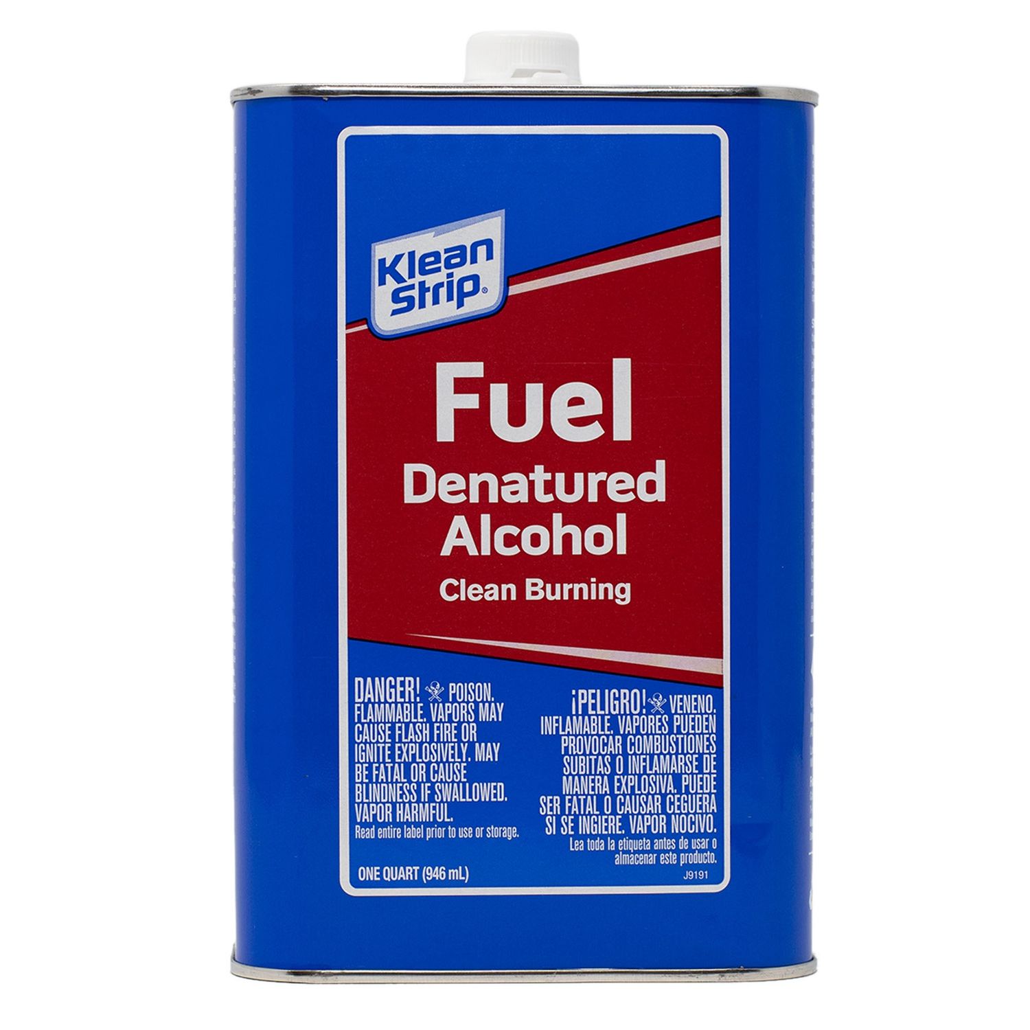 Denatured Alcohol Clean Burning Fuel 1 Qt