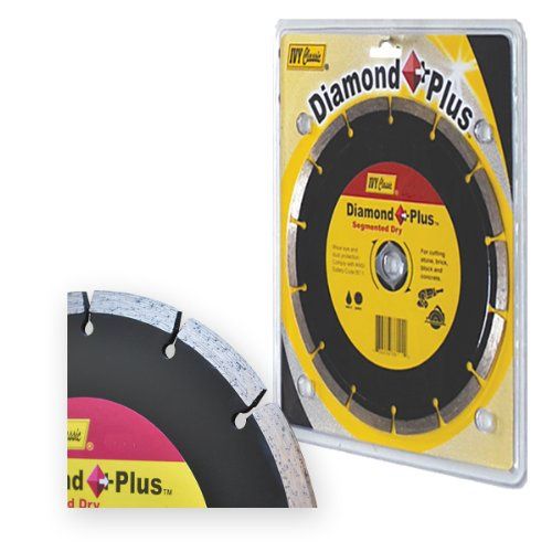 Diamond Plus 4-1/2-Inch Dry and Wet Cutting Segmented Diamond Blade with 7/8-5/8-Inch Arbor, 1/Card