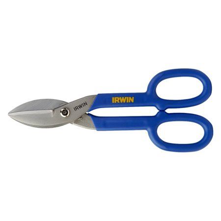 Irwin Tinners Snip: 12 3/4"Overall Lg, 2 3/4" Cutting Lg, Steel, Plastic (22012)