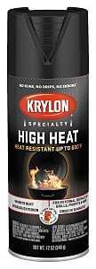 Flat Black 12 Oz. High Heat Spray Paint