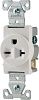 Eaton Round Single Receptacle Outlet - Flush Mount - 2-Poles - 125-Volt | Rona