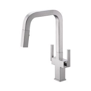 OAKLAND TUW HANDLE PULL DOWN KITCHEN FAUCET BN KSK1219-BN