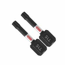 2 Pc. Impact Tough 1 in. Torx #15 Insert Bits