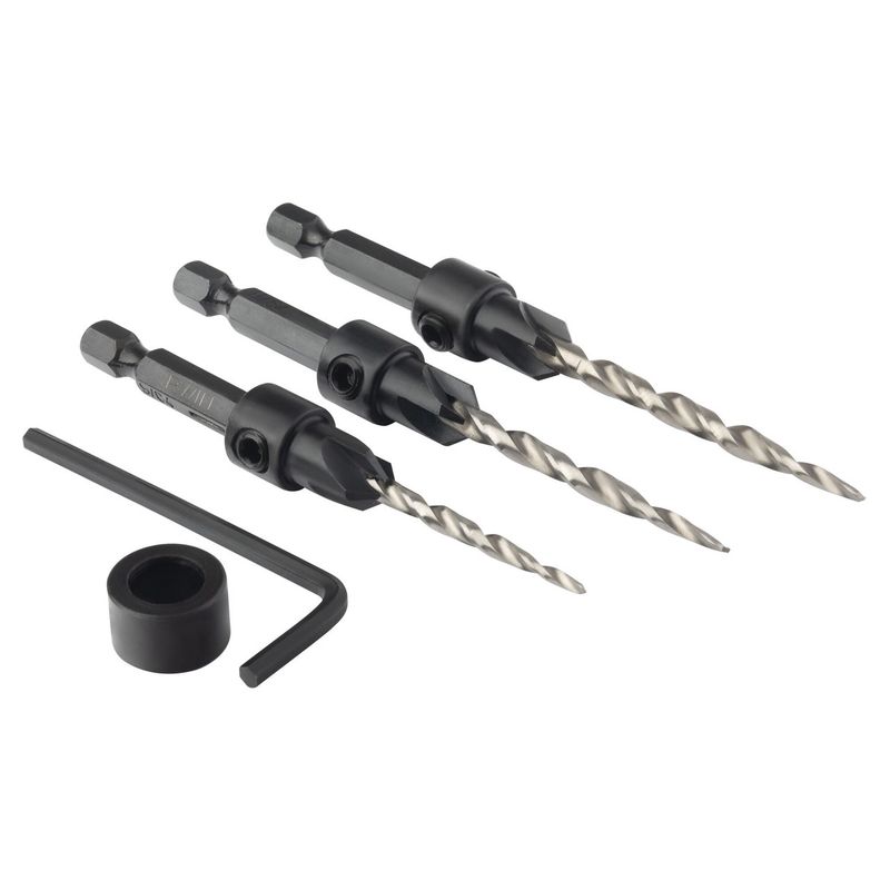 Rapid Reload 4pcs set, countersink tapered drills