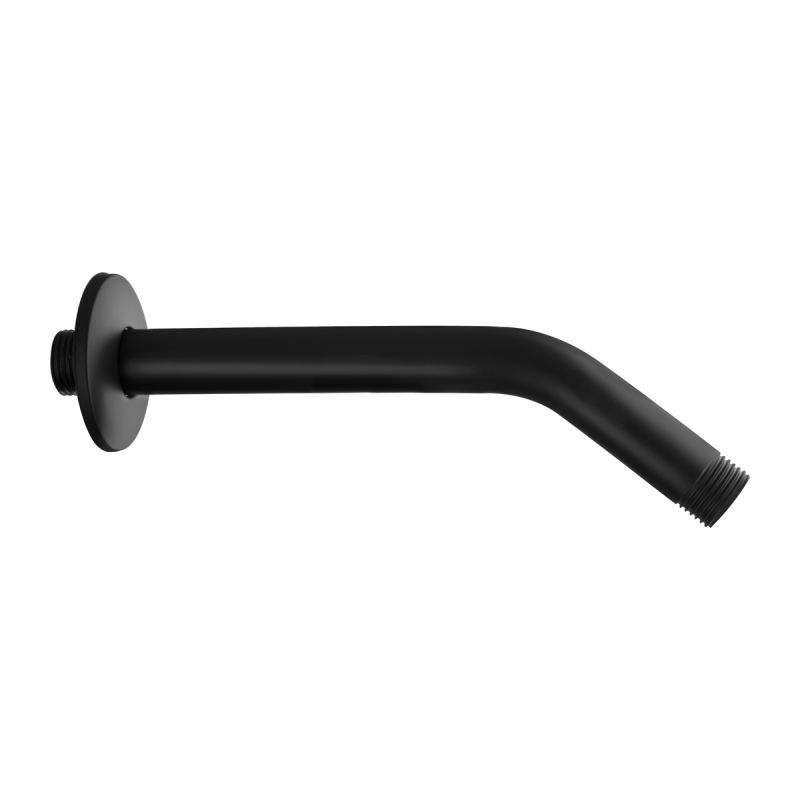 " SS SHOWER ARM &amp; FLANGE SET MATTE BLACK #SHA03-B