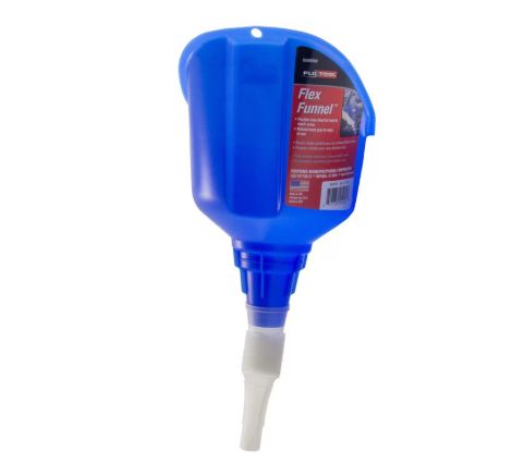 FloTool Blue Plastic Flexible Funnel