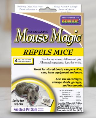 Bonide Mouse Magic Ready-to-Use Scent Packs, 4 Scent Packs