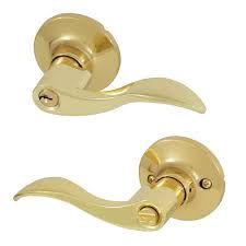 Entry Wave Brass LOCKSET #80090