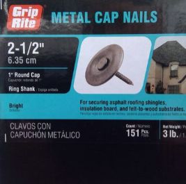 Metal cap nail