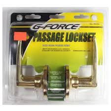 Passage Lockset Solid Brass Polished Finish