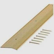 SATIN HAM GOLD 1 1/2" CARPET BAR 3 FT A-1560-SHG