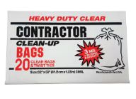 20pk CONTRACTOR BAGS 2MIL 42GAL