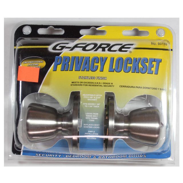 Privacy Lockset Stainless Finish #80110