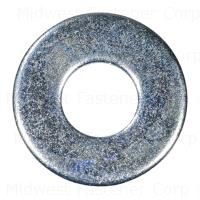 #8 X 3/16 X 7/16 Zinc Plated Grade 2 Steel SAE Flat Washers