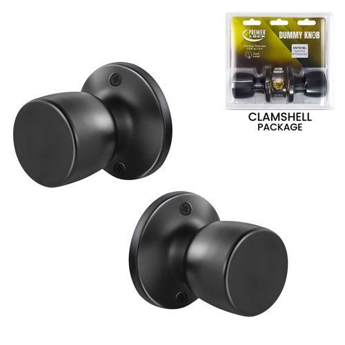 Dummy Knob Tulip Style Matte Black #DMT01BL