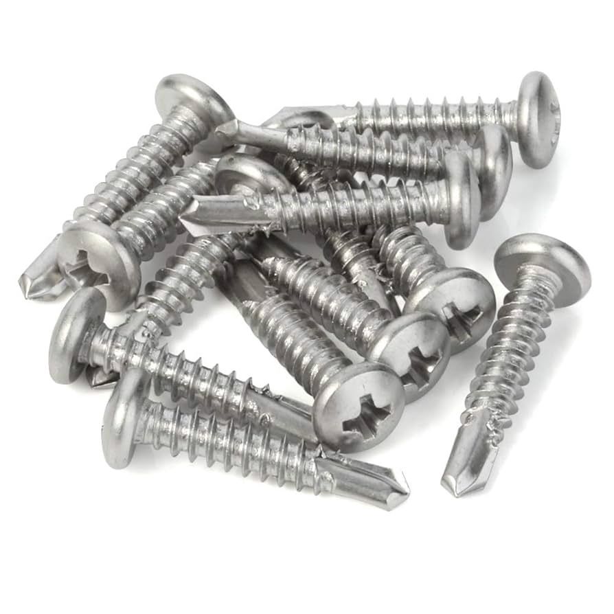 10x1-1/4  Phillips pan sheet metal screws 8pc