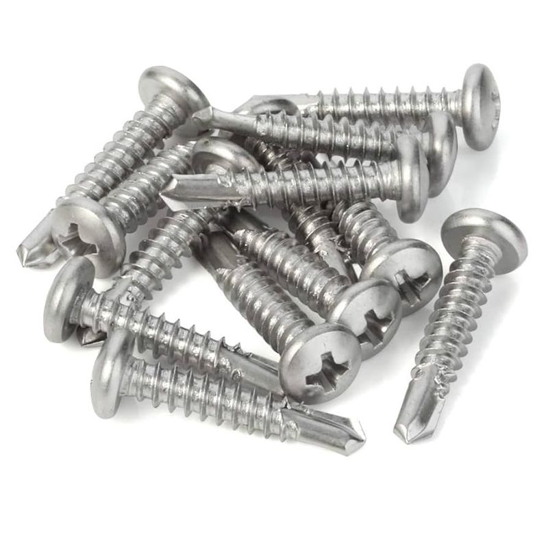 10x1-1/4  Phillips pan sheet metal screws 8pc
