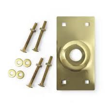 Polished Brass, Rim Lock Cylinder Guard Plate Bubble