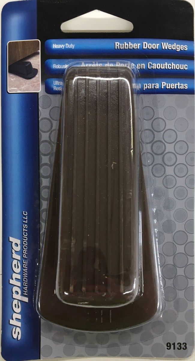 Heavy Duty Rubber Door Wedge Brown 1 PC