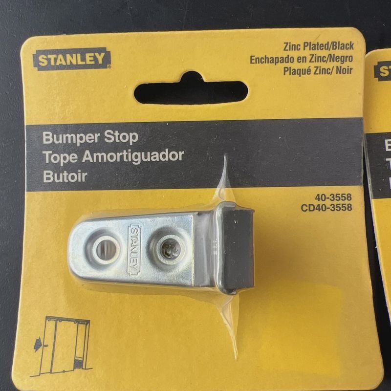 Stanley 403558 by-Pass Door Bumper Stop, Zinc Plated