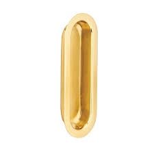 Ives 3-9/16 in. L Bright Brass Brass Flush Pull