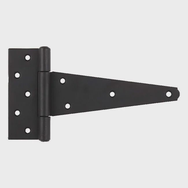 35917 Tee Hinge Heavy Duty Black Clamshell, 8 in.