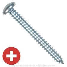 12x1 Phillips pan steel metal screws