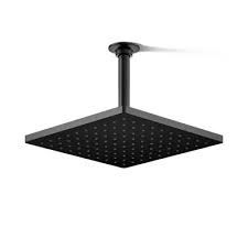 EVERFLOW SHOWER HEAD, Types: 8" SQUARE BLACK -52-785-MB
