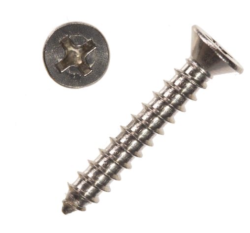 4x1  Phillips flat sheet metal screws 20pc
