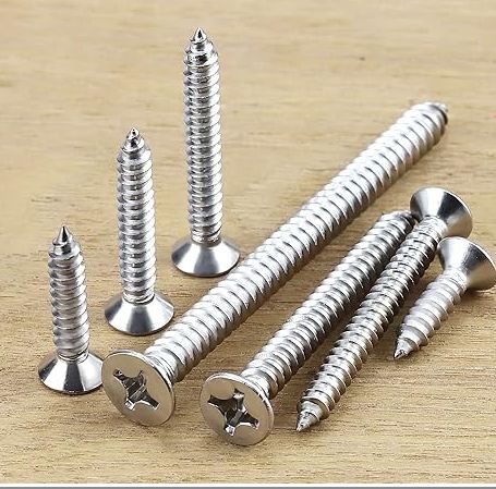 8x12  Phillips flat sheet metal screws 16pc