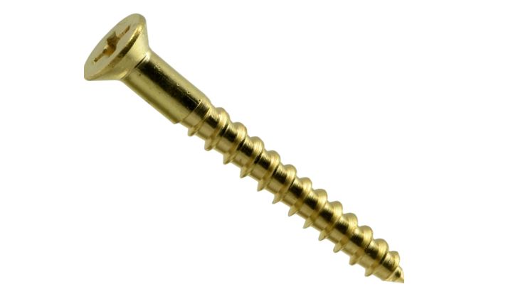 6x1-1/4 Phillips flat wood screws 4pc