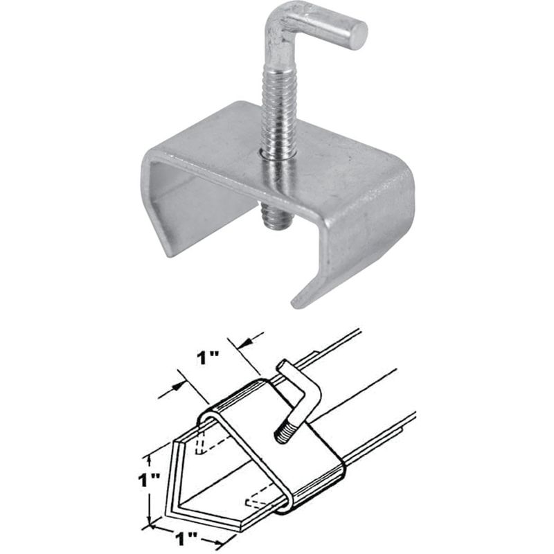 Prime-Line Silver Steel Handrail Bed Frame Clamp 1 Inch Ga. 1 in. L 20 Lb