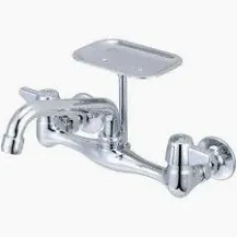 8" COMMERCIAL WALL MOUNT FAUCET WITH 12" SPOUT #WON-WM12HDLF
