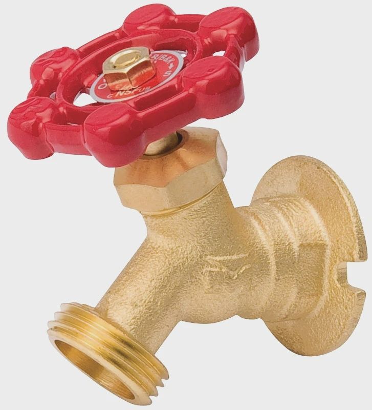 Sillcock, Brass, Flanged, 1/2 Fp X 3/4 In. Hose