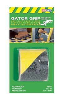 Anti-Slip Safety Grip Tape - 2 in. X 5 in. Yellow/Black