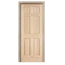 Pine Prehung Door, Prehung RH / LH: Righ Hand, Size: 12"x80"