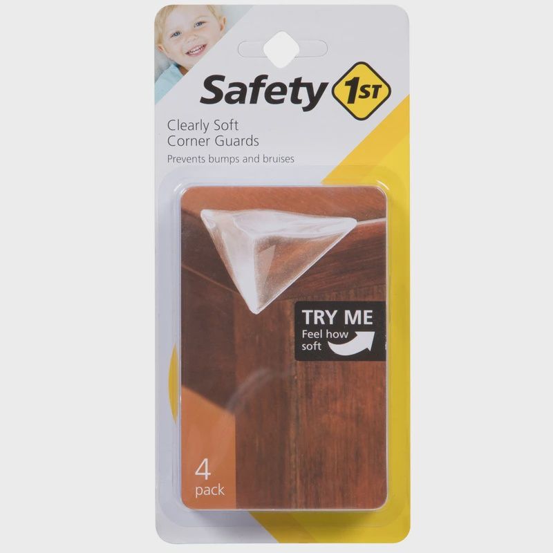 Safety 1st Clear Soft Rubber Corner Bumpers 4 Pk