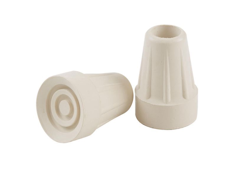 Shepherd Hardware Rubber Crutch Tips White Round 2 Pk