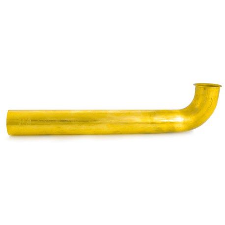 Direct Connect Waste Bend for Tubular Drain Applications, 22GA Brass 1-1/2"x18"