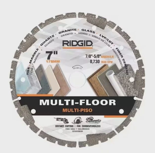 RIDGID 7 in. Multi-Flooring Diamond Blade